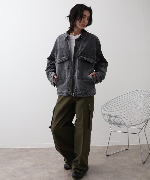 THE NORTH FACE（ザノースフェイス）の「【THE NORTH FACE/ザノースフェイス】DENIM TRUCKER JACKET / デニム トラッカージャケット（デニムジャケット・メンズ・グレー/ブルー・M/L/XL）」の15枚目の写真