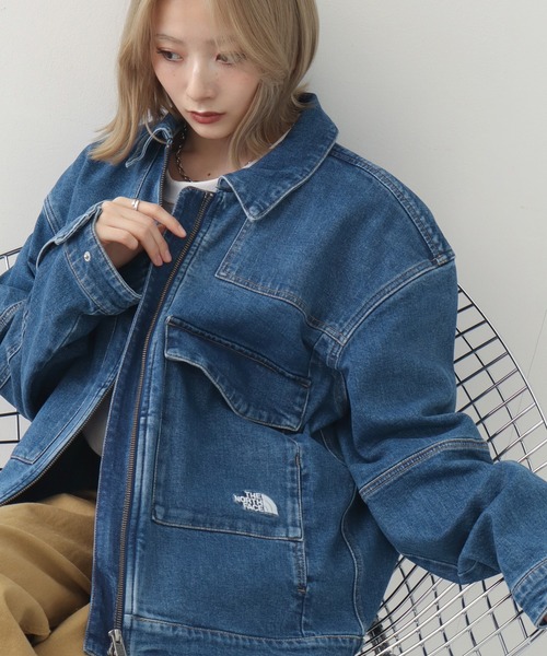 THE NORTH FACE（ザノースフェイス）の「【THE NORTH FACE/ザノースフェイス】DENIM TRUCKER JACKET / デニム トラッカージャケット（デニムジャケット・メンズ・グレー/ブルー・M/L/XL）」の14枚目の写真
