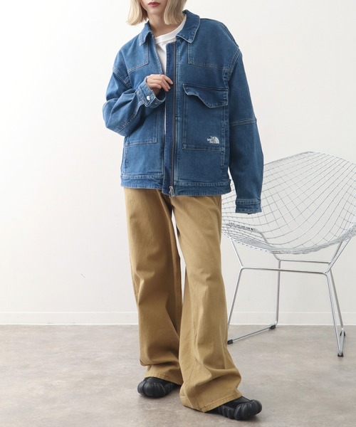 THE NORTH FACE（ザノースフェイス）の「【THE NORTH FACE/ザノースフェイス】DENIM TRUCKER JACKET / デニム トラッカージャケット（デニムジャケット・メンズ・グレー/ブルー・M/L/XL）」の9枚目の写真