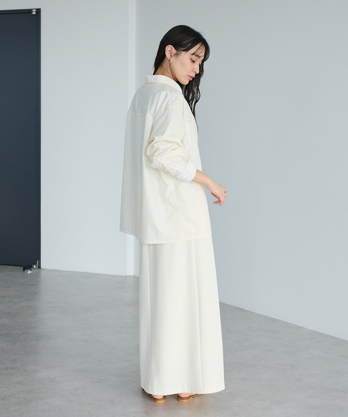 CRAFT STANDARD BOUTIQUE(クラフトスタンダードブティック)の「イージーケア/オーバーサイズシャツ ◆(シャツ/ブラウス・レディース・ライトピンク/ブルー系その他6/グリーン系その他3/オフホワイト・FREE)」の12枚目の写真