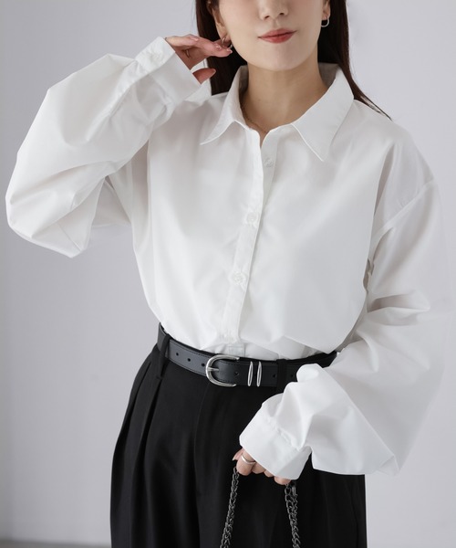 Riberry（リベリー）の「ボウタイリボンシャツ（シャツ/ブラウス・レディース・オフホワイト/ブルー/ブラック・FREE）」の18枚目の写真