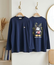 【DISNEY/ディズニー】ミッキーマウス/ミニーマウスプリントロングスリーブＴシャツ（Mickey Mouse/Minnie Mouse)