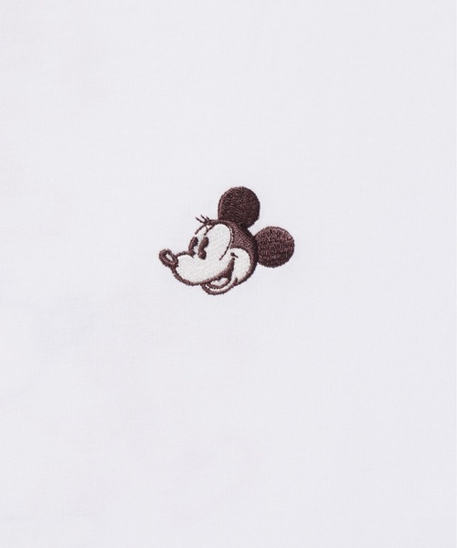 Disney(ディズニー)の「【DISNEY/ディズニー】ミッキーマウス/ミニーマウスプリントロングスリーブTシャツ(Mickey Mouse/Minnie Mouse)(Tシャツ/カットソー・レディース・スミクロ/オフホワイト/ネイビー/オートミール・LARGE/MEDIUM)」の22枚目の写真