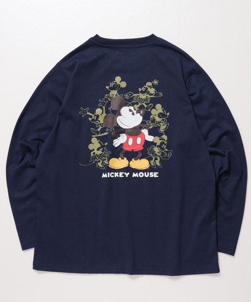 Disney(ディズニー)の「【DISNEY/ディズニー】ミッキーマウス/ミニーマウスプリントロングスリーブTシャツ(Mickey Mouse/Minnie Mouse)(Tシャツ/カットソー・レディース・スミクロ/オフホワイト/ネイビー/オートミール・LARGE/MEDIUM)」の12枚目の写真