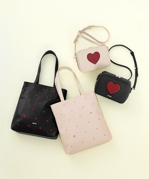ハート刺繍 トート（トートバッグ）｜MARY QUANT（マリークワント）の
