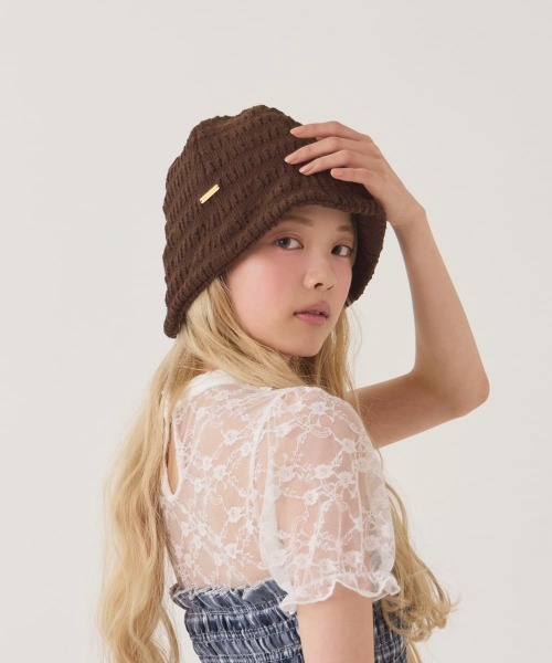 kaorinomori（カオリノモリ）の「kaorinomori  ウィムハット / カオリノモリ（ハット・レディース・ブラウン/スカイブルー/クリーム・FREE）」の7枚目の写真