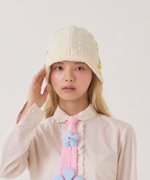 kaorinomori（カオリノモリ）の「kaorinomori  ウィムハット / カオリノモリ（ハット・レディース・ブラウン/スカイブルー/クリーム・FREE）」の12枚目の写真