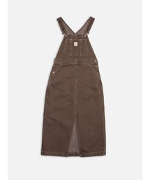 Nudie Jeans（ヌーディージーンズ）の「Nudie Jeans/ヌーディージーンズ Inger Dungarees Dress / ダンガリーワンピース / Brown（ワンピース）」