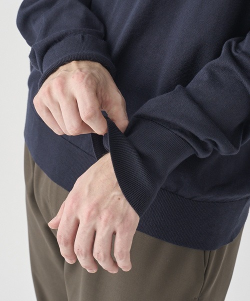 JOHN SMEDLEY(ジョンスメドレー)の「長袖コットンニットクラシックポロシャツ(ポロシャツ・メンズ・ネイビー・M/S/XL)」の2枚目の写真