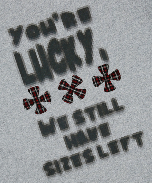 XTONZ（エクストーンズ）の「XTT127 ピクセルチェックアプリケTシャツ (GRAY)（Tシャツ/カットソー・メンズ・その他・MEDIUM/LARGE/SMALL）」の7枚目の写真