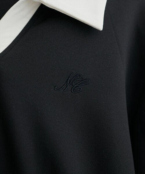 natural couture（ナチュラルクチュール）の「衿付きスキッパー配色トップス（その他トップス・レディース・ブラック/ネイビー/チャコールグレー/オフホワイト・FREE）」の16枚目の写真