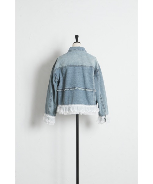 tocco closet（トッコ　クローゼット）の「【ZOZO限定】アソートデザインデニムジャケット（デニムジャケット・レディース・ライトブルー/ブルー・M）」の5枚目の写真