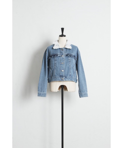 tocco closet（トッコ　クローゼット）の「【ZOZO限定】アソートデザインデニムジャケット（デニムジャケット・レディース・ライトブルー/ブルー・M）」の13枚目の写真