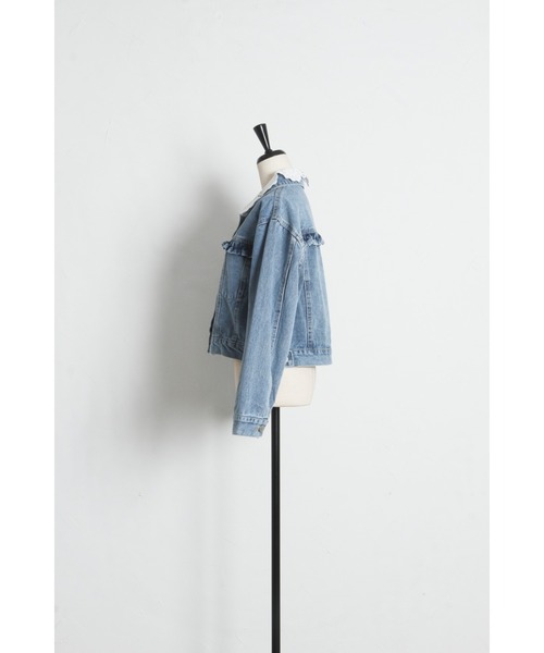 tocco closet（トッコ　クローゼット）の「【ZOZO限定】アソートデザインデニムジャケット（デニムジャケット・レディース・ライトブルー/ブルー・M）」の14枚目の写真