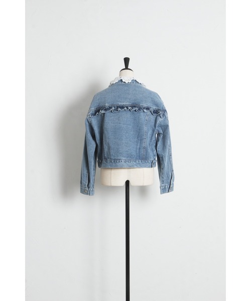 tocco closet（トッコ　クローゼット）の「【ZOZO限定】アソートデザインデニムジャケット（デニムジャケット・レディース・ライトブルー/ブルー・M）」の15枚目の写真