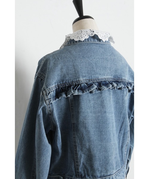 tocco closet（トッコ　クローゼット）の「【ZOZO限定】アソートデザインデニムジャケット（デニムジャケット・レディース・ライトブルー/ブルー・M）」の16枚目の写真