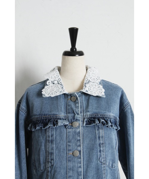 tocco closet（トッコ　クローゼット）の「【ZOZO限定】アソートデザインデニムジャケット（デニムジャケット・レディース・ライトブルー/ブルー・M）」の17枚目の写真