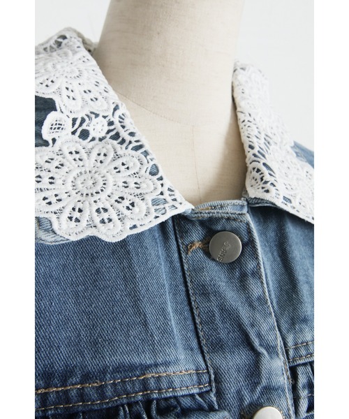 tocco closet（トッコ　クローゼット）の「【ZOZO限定】アソートデザインデニムジャケット（デニムジャケット・レディース・ライトブルー/ブルー・M）」の18枚目の写真