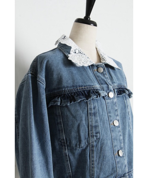 tocco closet（トッコ　クローゼット）の「【ZOZO限定】アソートデザインデニムジャケット（デニムジャケット・レディース・ライトブルー/ブルー・M）」の19枚目の写真