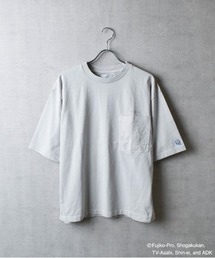 TETERA（テテラ）の「【TETERA×ドラえもん】OVER DYE T-SH-L-LGRAY / ドラえもん刺繍 オーバーダイ加工 ショートスリーブ Tシャツ tete22-003（Tシャツ/カットソー）」