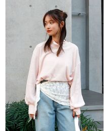 Ungrid（アングリッド）の「【WEB限定】ワッフルヘンリーネックロングスリーブTee（Tシャツ/カットソー）」