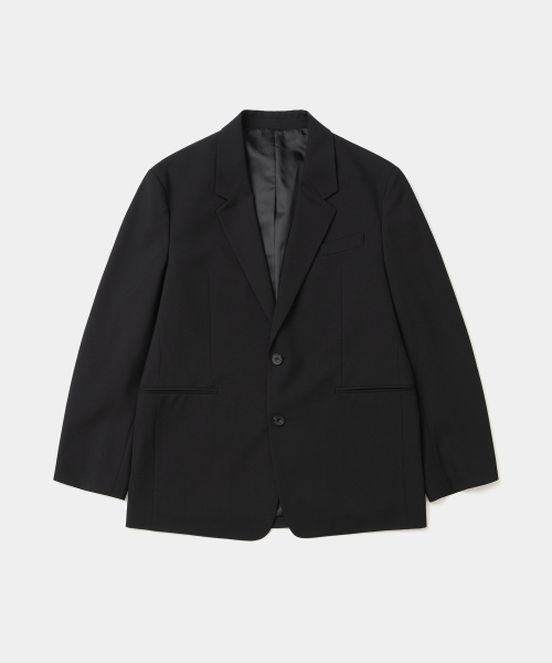 UNIFORM BRIDGE(ユニフォームブリッジ)の「refined tailored jacket relaxed fit black(テーラードジャケット・メンズ・その他・SMALL/MEDIUM/LARGE/X-LARGE)」の1枚目の写真