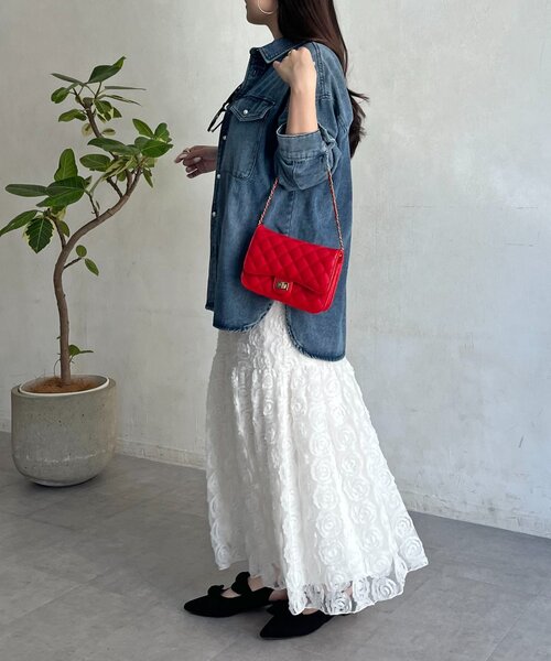 prose verse（プロズヴェール）の「パールボタンオーバーサイズデニムシャツ（シャツ/ブラウス・レディース・サックスブルー/ブルー・FREE）」の20枚目の写真