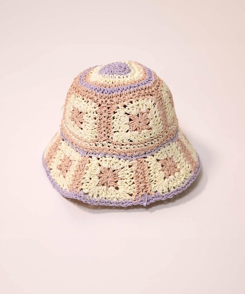 MAKE YOUR DAY（メイクユアデイ）の「クロッシェ風ペーパーハット（ハット・キッズ・ベージュ/ミント/ピンク・50/52/54/56）」の7枚目の写真