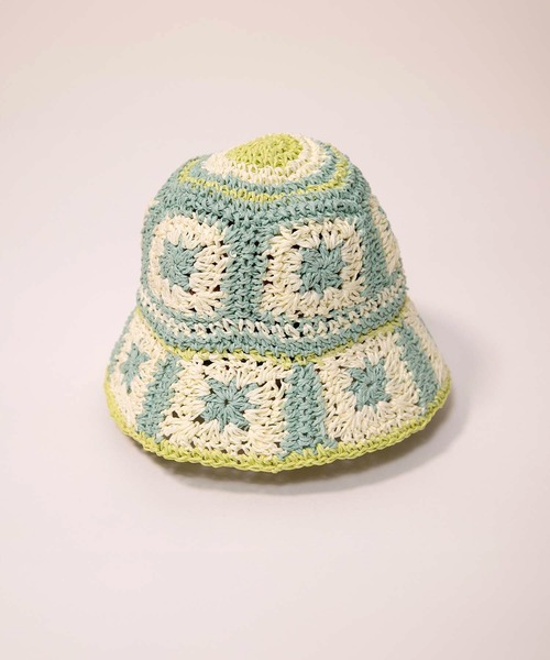 MAKE YOUR DAY（メイクユアデイ）の「クロッシェ風ペーパーハット（ハット・キッズ・ベージュ/ミント/ピンク・50/52/54/56）」の6枚目の写真