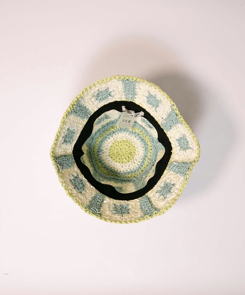 MAKE YOUR DAY（メイクユアデイ）の「クロッシェ風ペーパーハット（ハット・キッズ・ベージュ/ミント/ピンク・50/52/54/56）」の15枚目の写真