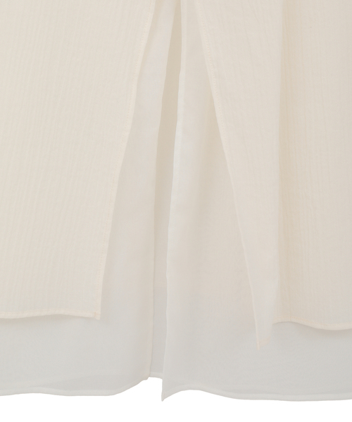 CURRENTAGE(カレンテージ)の「Bicolor I-line Skirt(スカート・レディース・ホワイト/ブラック・1/2)」の8枚目の写真