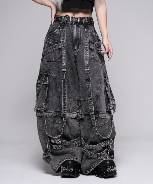 REFLEM/レフレム』2WAYバレルレッグデニムカーゴパンツ（デニムパンツ
