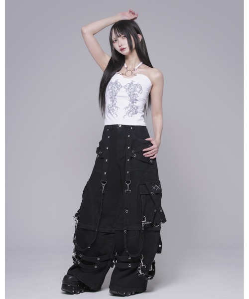 ★新品同様試着のみ★REFLEM/レフレム2WAYバレルレッグデニムカーゴパンツ REFLEM/レフレム』2WAYバレルレッグデニムカーゴパンツ（デニムパンツ