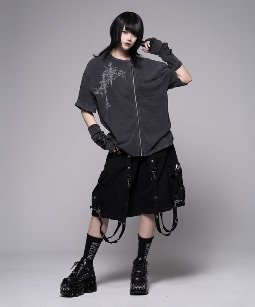 REFLEM(レフレム)の「『REFLEM/レフレム』2WAYバレルレッグデニムカーゴパンツ(デニムパンツ・レディース・グレー/ブラック・L/M)」の17枚目の写真