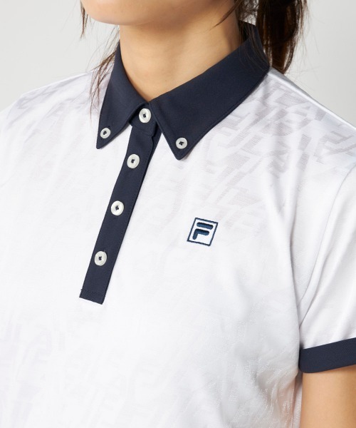 FILA GOLF(フィラゴルフ )の「【FILA GOLF:フィラゴルフ】レディースワンピース ジャガード ゴルフ(ワンピース・レディース・ホワイト/ベージュ/ネイビー・MEDIUM/LARGE/X-LARGE/XX-LARGE)」の22枚目の写真