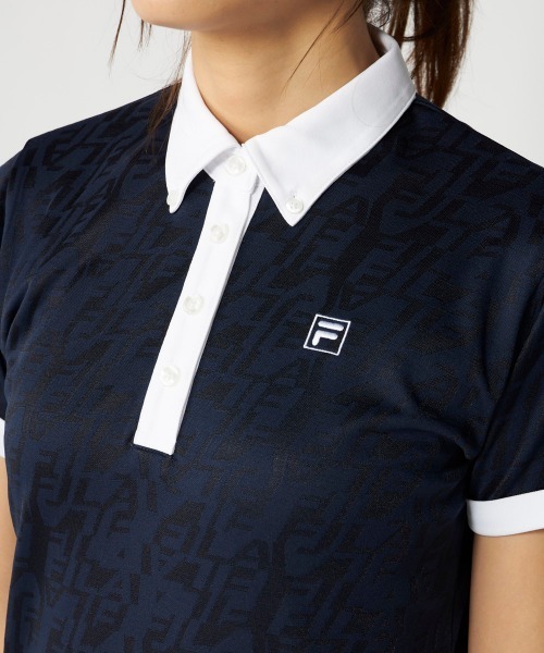 FILA GOLF(フィラゴルフ )の「【FILA GOLF:フィラゴルフ】レディースワンピース ジャガード ゴルフ(ワンピース・レディース・ホワイト/ベージュ/ネイビー・MEDIUM/LARGE/X-LARGE/XX-LARGE)」の7枚目の写真