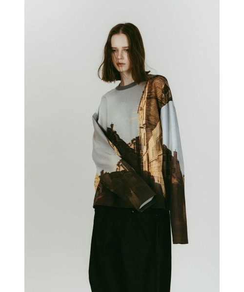 Knuth Marf（クヌースマーフ）の「scenery print long sleeve tee（Tシャツ/カットソー・レディース・その他1/その他2・FREE）」の2枚目の写真