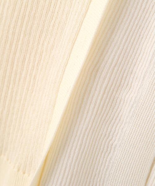 PROPORTION BODY DRESSING（プロポーションボディドレッシング）の「＜今村朱里さんコラボ＞レイヤード風リブニット / 1216170309（ニット/セーター・レディース・オフホワイト/イエロー/ダークグレー・MEDIUM/SMALL）」の17枚目の写真