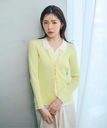 PROPORTION BODY DRESSING | ＜今村朱里さんコラボ＞レイヤード風リブニット / 1216170309(ニット/セーター)