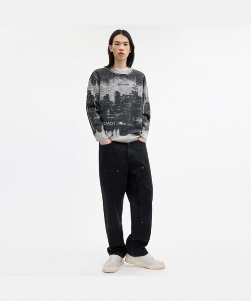 COACH(コーチ)の「ポストカード クルーネック セーター(ニット/セーター・メンズ・ブラック系その他・SMALL/MEDIUM)」の4枚目の写真