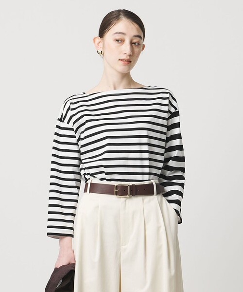 UNITED ARROWS(ユナイテッドアローズ)の「8分袖 イレギュラー ボーダー カットソー(Tシャツ/カットソー・レディース・その他1/その他2・FREE)」の6枚目の写真