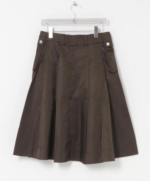 GANNI（ガニー）の「GANNI　DUCHESSE NYLON POCKET SKIRT（スカート・レディース・ブラウン・36）」の6枚目の写真