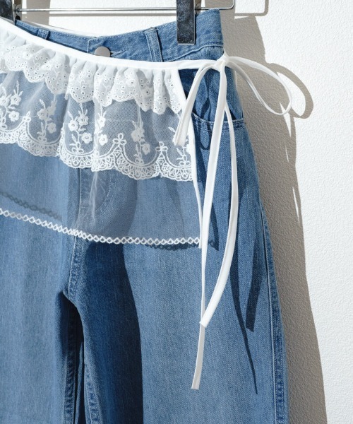 flower（フラワー）の「プチラップスカート（スカート・レディース・ホワイト・FREE）」の2枚目の写真