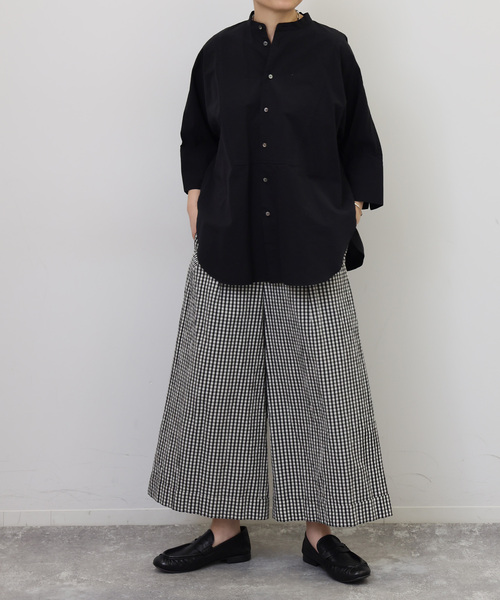 JOURNAL STANDARD LUXE（ジャーナルスタンダード　ラックス）の「C/Cu ドルマンシャツ（シャツ/ブラウス・レディース・サックスブルー/ブラック/ブラック系その他・FREE）」の4枚目の写真