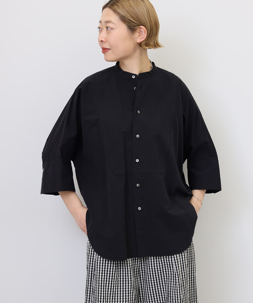 JOURNAL STANDARD LUXE（ジャーナルスタンダード　ラックス）の「C/Cu ドルマンシャツ（シャツ/ブラウス・レディース・サックスブルー/ブラック/ブラック系その他・FREE）」の5枚目の写真