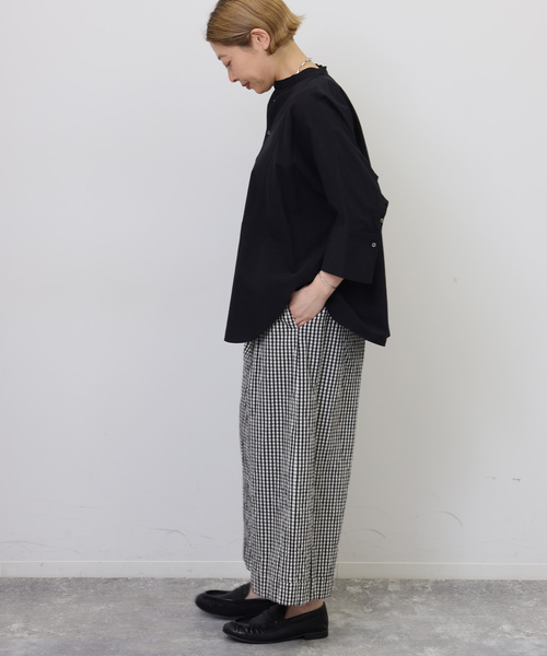 JOURNAL STANDARD LUXE（ジャーナルスタンダード　ラックス）の「C/Cu ドルマンシャツ（シャツ/ブラウス・レディース・サックスブルー/ブラック/ブラック系その他・FREE）」の6枚目の写真