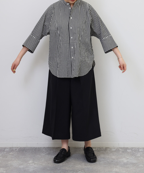 JOURNAL STANDARD LUXE（ジャーナルスタンダード　ラックス）の「C/Cu ドルマンシャツ（シャツ/ブラウス・レディース・サックスブルー/ブラック/ブラック系その他・FREE）」の7枚目の写真