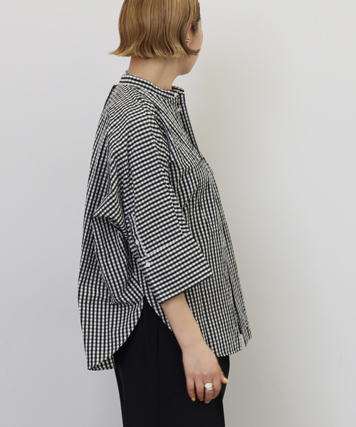 JOURNAL STANDARD LUXE（ジャーナルスタンダード　ラックス）の「C/Cu ドルマンシャツ（シャツ/ブラウス・レディース・サックスブルー/ブラック/ブラック系その他・FREE）」の8枚目の写真