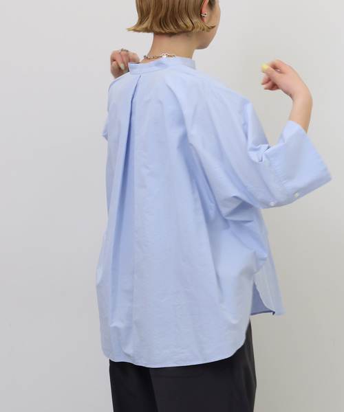 JOURNAL STANDARD LUXE（ジャーナルスタンダード　ラックス）の「C/Cu ドルマンシャツ（シャツ/ブラウス・レディース・サックスブルー/ブラック/ブラック系その他・FREE）」の11枚目の写真