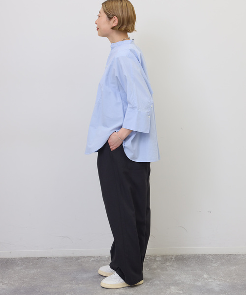 JOURNAL STANDARD LUXE（ジャーナルスタンダード　ラックス）の「C/Cu ドルマンシャツ（シャツ/ブラウス・レディース・サックスブルー/ブラック/ブラック系その他・FREE）」の12枚目の写真